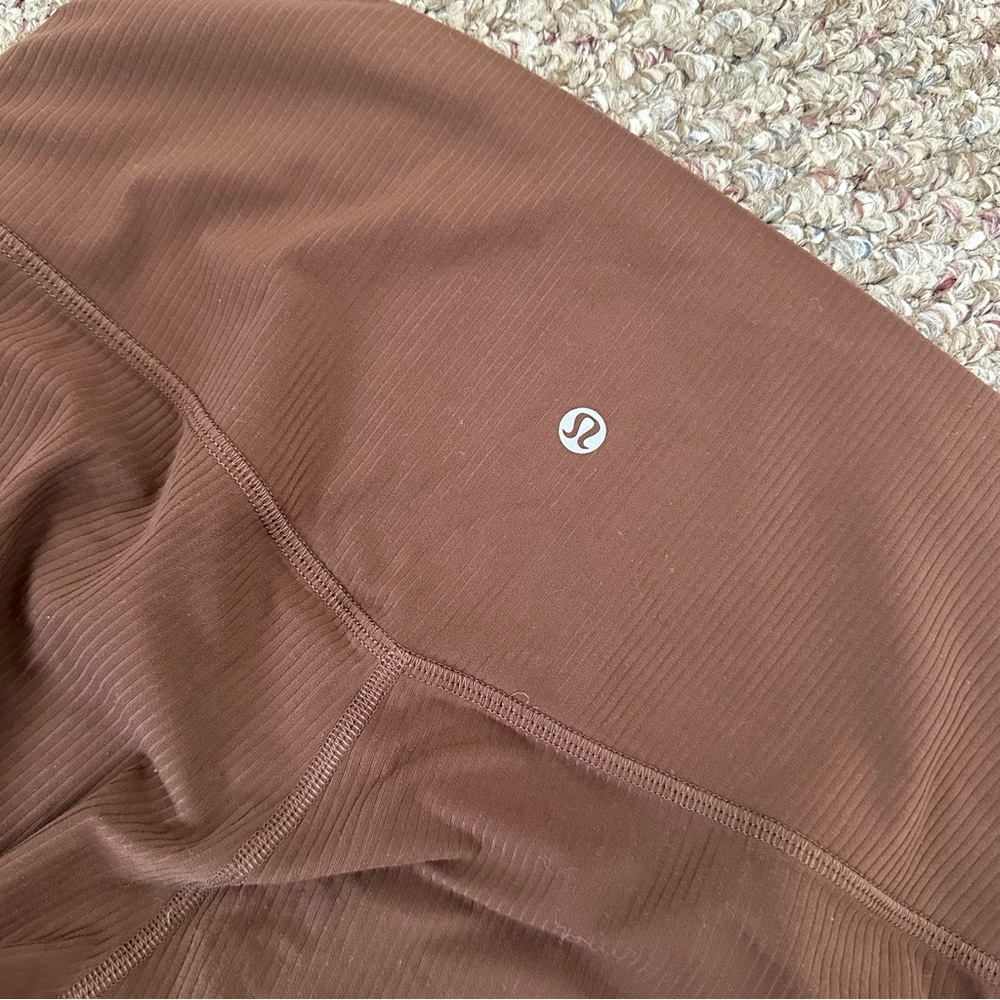 Lululemon Align Ribbed High-Rise Pant 25" (Java) - Picture 8 of 9